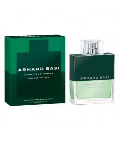 A.BASI L'EAU POUR HOMME INTENSE VETIVER  туалетная  вода 75 мл для мужчин