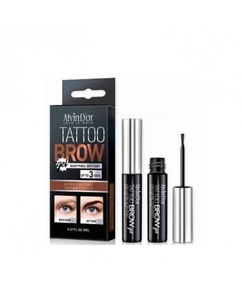 ALVIN D'OR Гель-тинт стойкий д/бровей Tattoo brow gel 01 chocolate brown EG-01