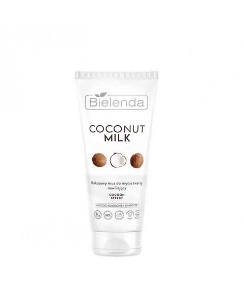 BIELENDA COCONUT MILK COCOON EFFECT Увлажняющая Пенка-мусс для умывания, 135г
