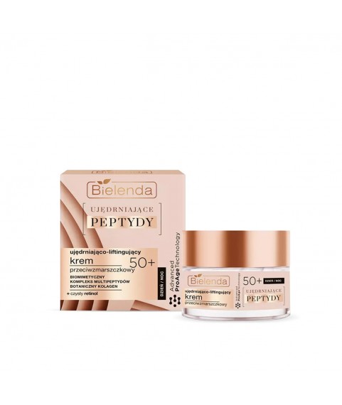 BIELENDA Укрепляющий  и подтягивающий крем против морщин с пептидами 60+ день/ночь, 50 мл