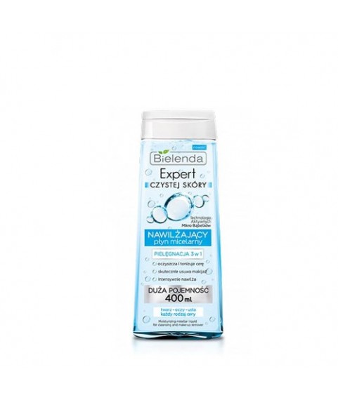 BIELENDA Мицеллярная вода увлажняющая CLEAN SKIN EXPERT  400 мл