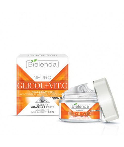 BIELENDA Увлажняющий крем активатор блеска и молодости SPF 20 дневной NEURO GLICOL + VIT. C  50 мл