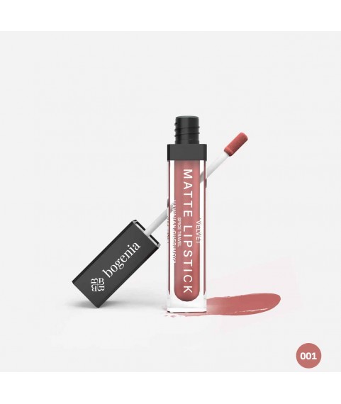 BOGENIA BG720 Помада для губ матовая `Velvet Matte Lipstick` 8 мл тон 001 гавайский черимойя