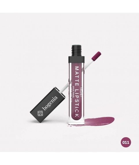 BOGENIA BG720 Помада для губ матовая `Velvet Matte Lipstick` 8 мл тон 011 итальянское мороженое