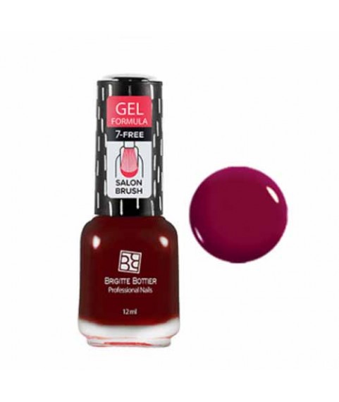 Brigitte Bottier Лак д/ногтей GEL FORMULA тон 58 брусничное вино 12мл BB-GF58