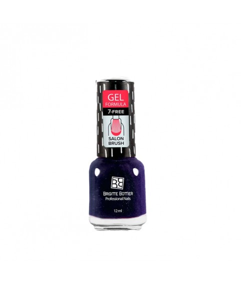 Brigitte Bottier Лак д/ногтей GEL FORMULA тон 37 галактика/черно-синий BB-GF37