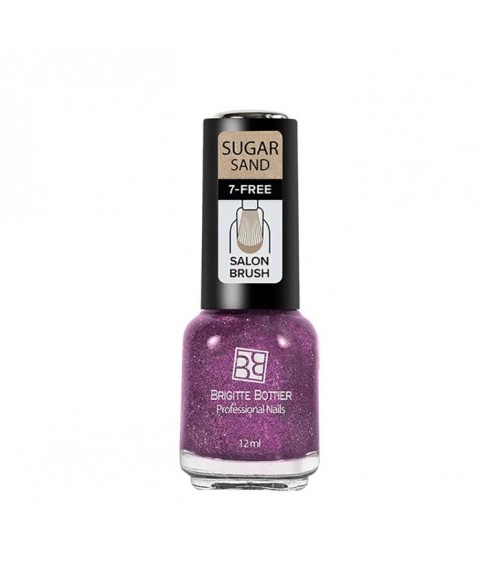 Brigitte Bottier Лак д/ногтей сахарный SUGAR SAND тон 311 искрящийся малиновый 12мл BB-SS311