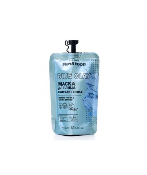 Cafe Mimi Маска для лица `Голубая глина`, 100 мл