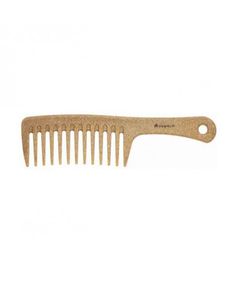 DEWAL Гребень широкий ECOLOGY с ручкой бежевый EK-4784