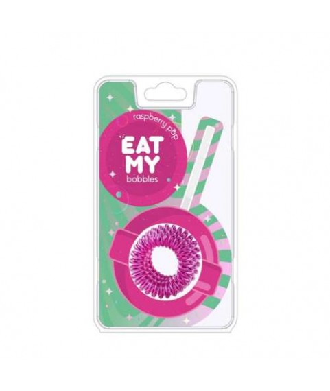 4631143885146 EAT MY bobbles Резинка д/волос Малиновый леденец 3шт