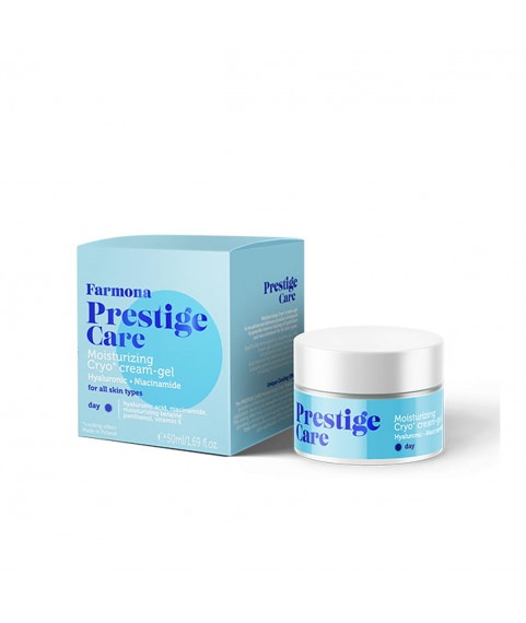 FARMONA PRESTIGE CARE увлажняющий  дневной `крио` крем-гель Гиалуроновая кислота и Ниацинамид 50 мл