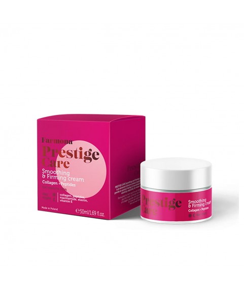 FARMONA PRESTIGE CARE Укрепляющий и выравнивающий крем Коллаген и Пептиды на день/ночь, 50 мл