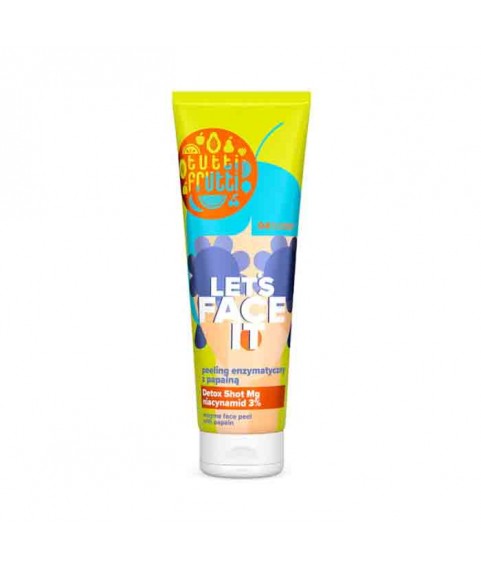 FARMONA TUTTI FRUTTI Let's Face It  Энзимный скраб для лица с папаином, 100 мл