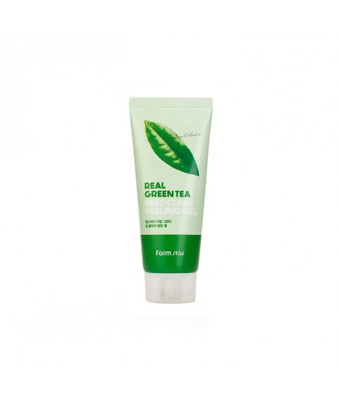 FARMSTAY Пилинг-гель с экстрактом зеленого чая Real Deep Clear Peeling Gel Green Tea, 100 мл