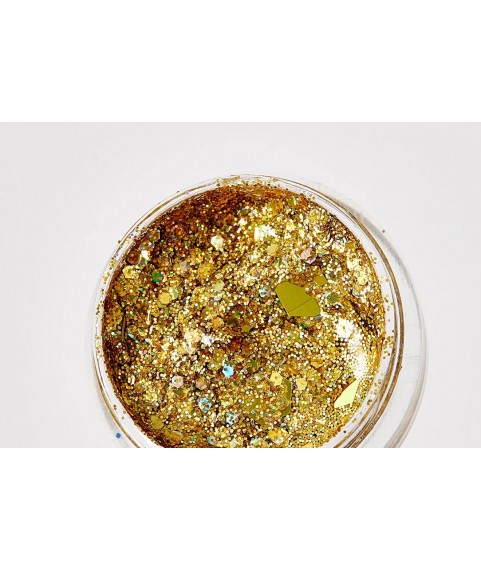 Glitter Things  Гель-блестки для лица,тела, волос Золотой маскарад 5 мл