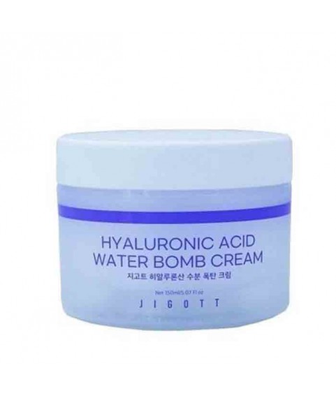 Jigott Крем для лица увлажняющий с гиалуроновой кислотой Hyaluronic Acid Water bomb Cream, 150мл