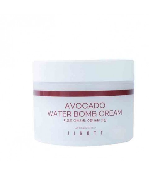 Jigott Увлажняющий крем для лица с экстрактом авокадо Avocado Water bomb Cream, 150 мл