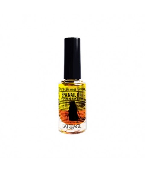 L'ATUAGE Средство для ногтей `SPA NAIL OIL `УТРЕННИЙ КОКТЕЙЛЬ`  8,5г
