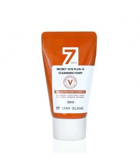 MAY ISLAND Пенка витамин. для тусклой кожи 7 Days Secret Vita Plus-10 Cleansing 30мл
