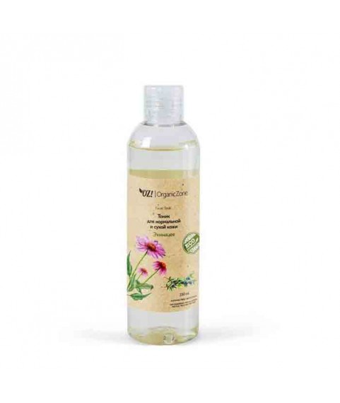 4626018133583 OrganicZone Тоник для нормальной и сухой кожи `Эхинацея`, 250 мл