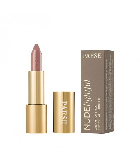 PAESE Кремовая губная помада NUDELightful Paese с пептидами и маслом шиповника, тон 404, 4,5г