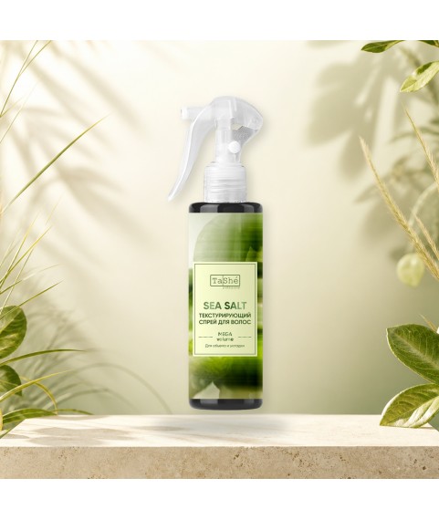 Tashe Текстурирующий солевой спрей для волос Ветивер и бергамот Tashe professional Texturizing salt spray for hair Vetiver and bergamot, 200