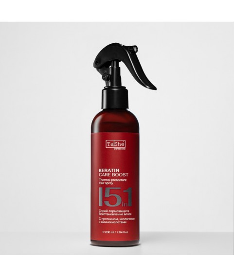 Tashe Спрей-термозащита для волос Tashe professional 15 in 1 thermal protectant hair spray, 200 мл