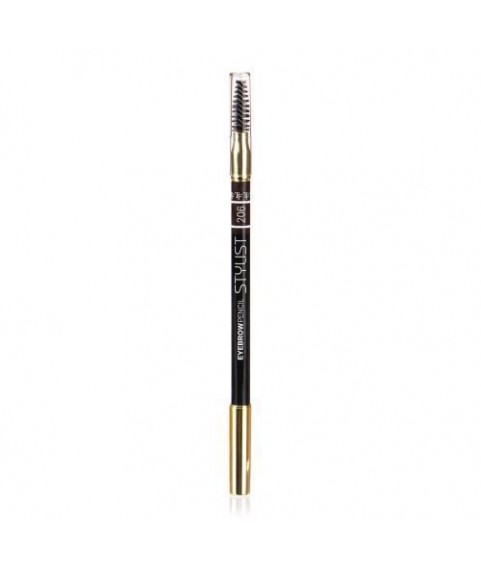 TF Карандаш д/бровей со щеточкой EYEBROW PENCIL STYLIST 206 мягкий черный