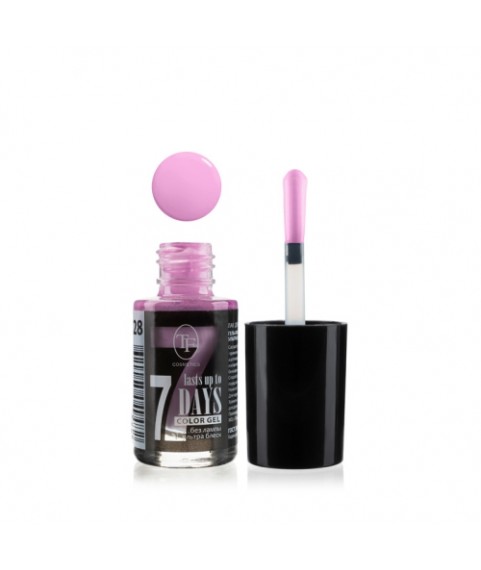 TF Лак-Гель без UF лампы COLOR GEL lasts up to 7 DAYS 228 Blueberry punch/Черничный пунш
