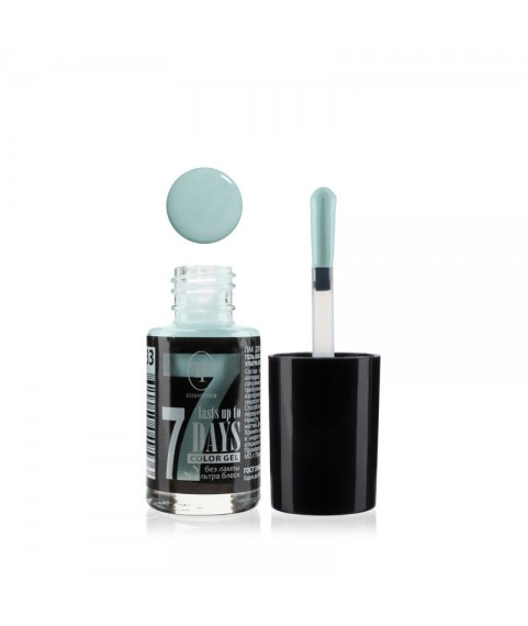 TF Лак-Гель без UF лампы COLOR GEL lasts up to 7 DAYS 233 Mint/Мятный