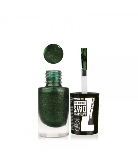 TF Лак-Гель без UF лампы COLOR GEL lasts up to 7 DAYS 278 Green/Зеленый