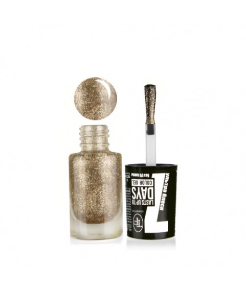 TF Лак-Гель без UF лампы COLOR GEL lasts up to 7 DAYS 302_Gold/Золото