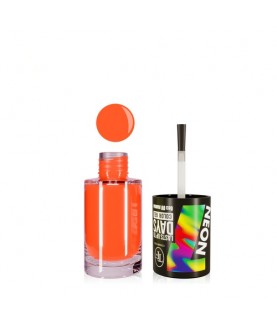 TF Лак-Гель без UF лампы COLOR GEL lasts up to 7 DAYS 312 ярко-оранжевый неоновый