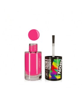 TF Лак-Гель без UF лампы COLOR GEL lasts up to 7 DAYS 313 ярко-розовый неоновый