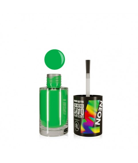 TF Лак-Гель без UF лампы COLOR GEL lasts up to 7 DAYS 318 насыщенный зеленый яркий