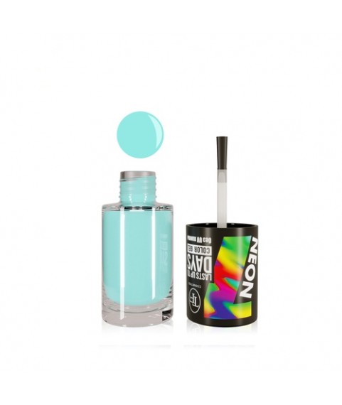 TF Лак-Гель без UF лампы COLOR GEL lasts up to 7 DAYS 319 бирюзово-голубой яркий
