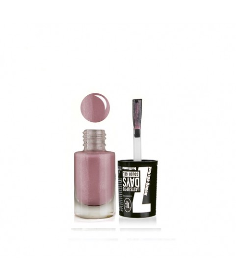 TF Лак-Гель без UF лампы COLOR GEL lasts up to 7 DAYS 284 перл. розово-сиреневый