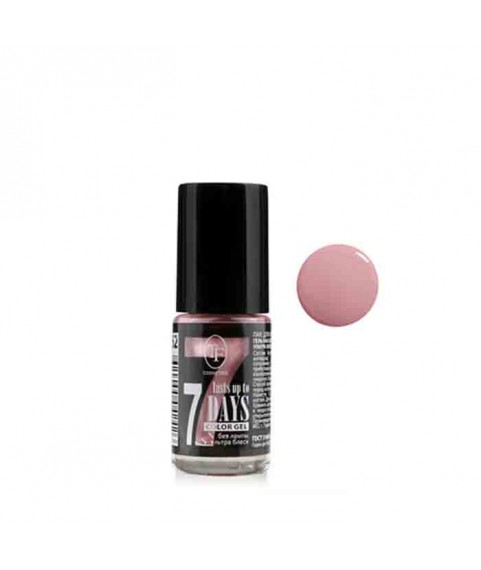 TF Лак-Гель без UF лампы COLOR GEL lasts up to 7 DAYS 262 сиреневый перламутр