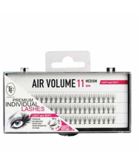 TF Пучки ресниц AIR VOLUME М208 (MEDIUM -11мм) черные