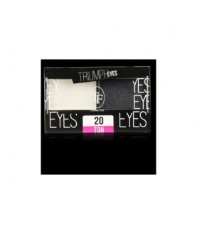 TF Тени д/век двухцветные TRIUMPH EYES 20 белый+черный