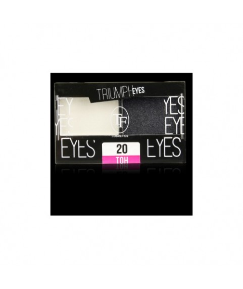 TF Тени д/век двухцветные TRIUMPH EYES 20 белый+черный