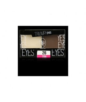 TF Тени д/век двухцветные TRIUMPH EYES 26 льняной+коричневый