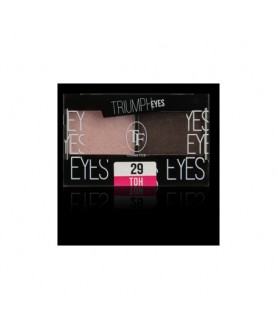 TF Тени д/век двухцветные TRIUMPH EYES 29 пыльный розовый+шоколад