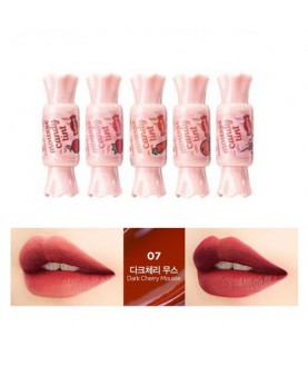 The Saem Тинт-мусс для губ Конфетка (темная вишня) Saemmul Mousse Candy Tint07 Dark Cherry Mousse,7г