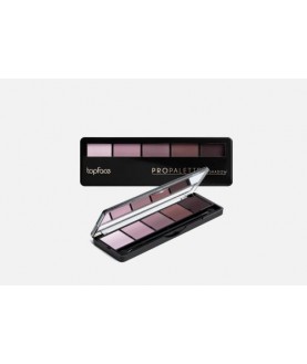 Topface Палитра теней для век 5-цветная Pro Palette Eyeshadow (8 гр) тон 17 розовый,лиловый,роз-коричневый,терракотовый,темно-корич